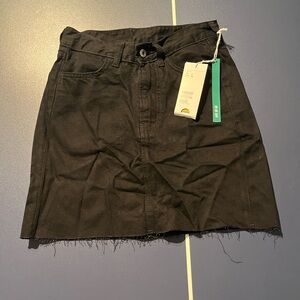 H&M Black Denim Skirt